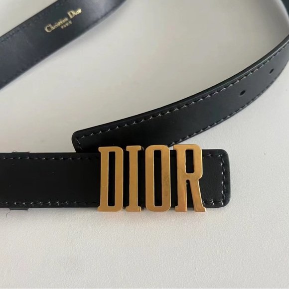 Dior D-FENCE BELT Size 70 Black Smooth Calfskin, 30 MM Brand New with box!! - Picture 1 of 2